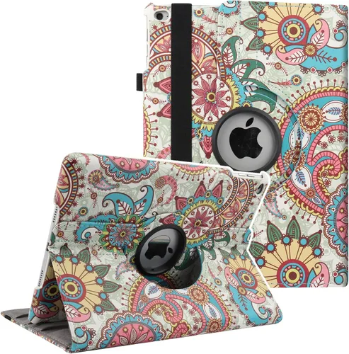 Vista 13 de Funda para iPad de 9.7 pulgadas 2018 2017/iPad Air 2 – Funda protectora con soporte giratorio de 360 grados, funda protectora inteligente