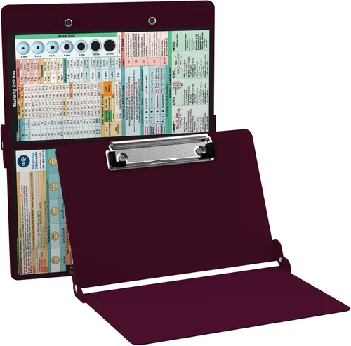 Vista 15 de WhiteCoat® Clipboard - Edición para Enfermería (Negro, Doble Pliegue)