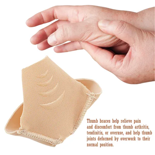 Vista 5 de 2 soportes para pulgar, soporte elástico para pulgar, compresión del pulgar, soporte para el pulgar para dolor en las articulaciones, tendinitis