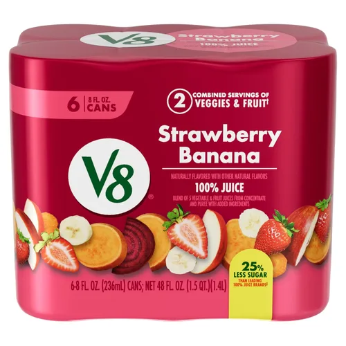 Vista 12 de V8 Deliciosamente verde 100% jugo de frutas y verduras, lata de 8 onzas líquidas (paquete de 6)
