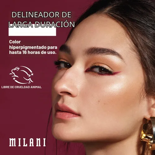 Vista 3 de Milani Stay Put Delineador de Ojos - Goal Digger (0.01 onzas) Lápiz de ojos autoafilable sin crueldad con borrador incorporado - Delinea y define