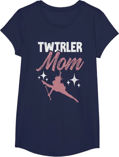 Vista 27 de Twirler Mom Baton Twirl Mother Majorette Twirling Camiseta, Negro, S