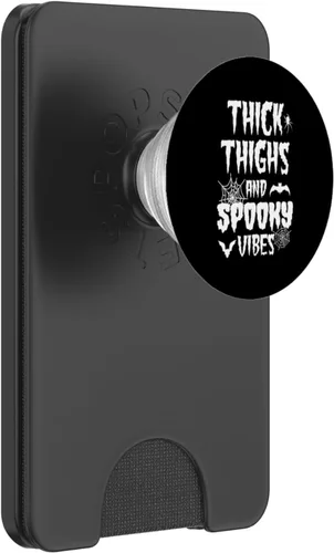 Vista 7 de Espeluznante vibraciones de Halloween calabaza fantasma gráficos PopSockets intercambiables PopGrip