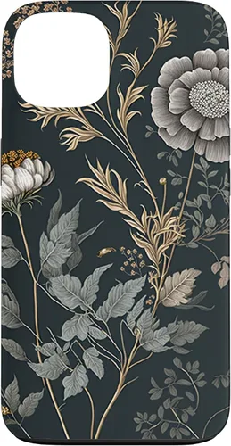 Vista 7 de Cute Flowers Vintage Botanical Floral Illustration Case for iPhone 17