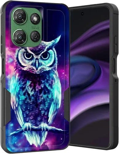 Vista 123 de para Moto G Play 4G 2024, funda de dos capas híbrida resistente y a prueba de golpes, PC duro + silicona suave protectora para Motorola Moto G Play