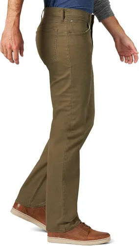 Vista 4 de Wrangler Authentics - Pantalón de sarga de corte recto para hombre