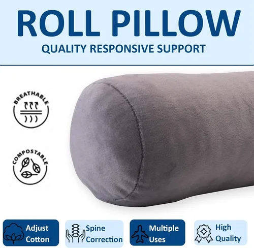 Vista 2 de Health - Almohada cervical para el cuello, cómodas y altamente resistentes, almohadas de cuello redondo para dormir, almohada de gran