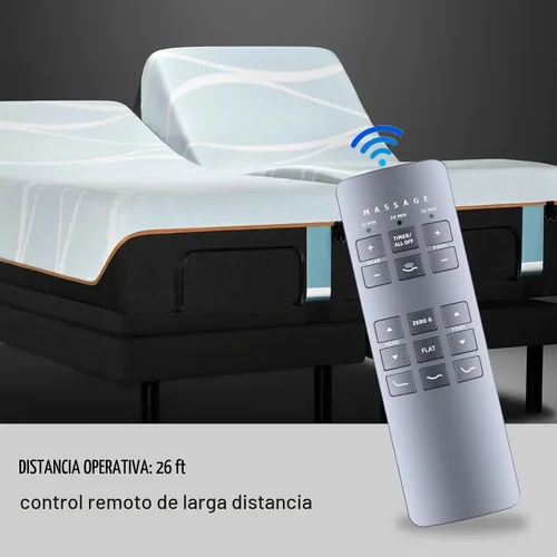 Vista 4 de RF258C 77391 - Mando a distancia de repuesto compatible con cama ajustable Serta Motion Perfect II y III