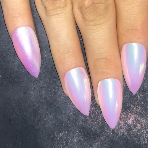 Vista 4 de Brillo holográfico para uñas, arco iris, neón, cromado, efecto de polvo de uñas, decoración de escamas, punta de polvo de uñas cromada, accesorios