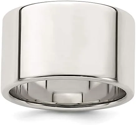 Vista 4 de Anillo de plata de ley 925 de 0.472in, tamaño plano 4 a 13,5