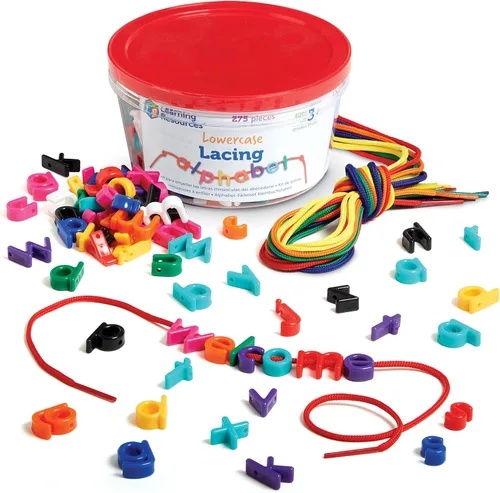 Vista 7 de Learning Resources Set de tarjetas de cuentas y patrones, cuentas para cordones, 130 piezas, a partir de 3 años