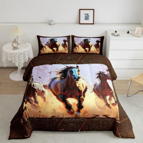 Vista 41 de Erosebridal Happy Camping - Edredón tamaño individual para niños, juego de ropa de cama de animales del bosque del bosque para bebés, niños y niñas