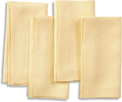 Vista 31 de Solino Home Juego de 4 manteles individuales blancos de 100 % lino puro de 14 x 14 pulgadas para invierno, San Valentín, primavera, Pascua, Fete