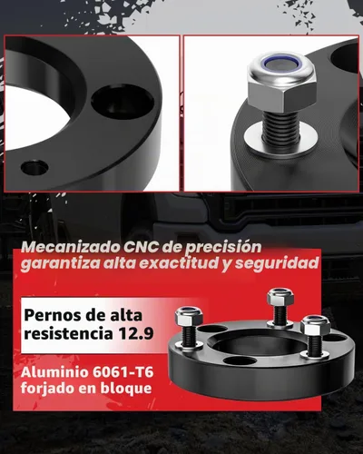 Vista 5 de PROEZE Kit de nivelación de elevación delantera de 1.5" para F150 2004-2024, Expedition 2003-2018, Mark LT 2005-2008, Kit de espaciadores