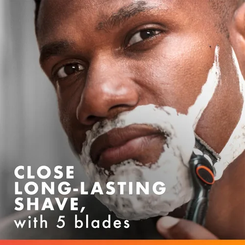 Vista 3 de Gillette Fusion5 Power Razor para hombres, 1 mango de maquinilla de afeitar Gillette Power + 1 repuesto de cuchilla