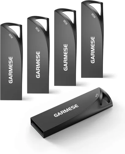 Vista 11 de Unidad flash USB 3.0 de 64 GB, unidad de pulgar de metal con orificio para llavero Memoria portátil impermeable y delgada, Plug & Play Pulgar