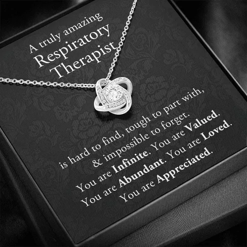 Vista 4 de Collar con tarjeta de mensaje, joyería hecha a mano, regalos de Navidad, terapeuta respiratorio, regalos para terapeuta respiratorio, agradecimiento