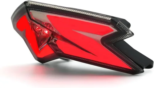 Vista 4 de Luz trasera integrada LED con señal de giro para 2013-2024 Kawasaki Z125 Pro / 2013-2016 ZX-6R 636 Z800 (FUMAR)