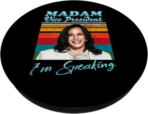 Vista 2 de Señora vicepresidenta Kamala Harris I'm Speaking PopSockets PopGrip: agarre intercambiable para teléfonos y tabletas