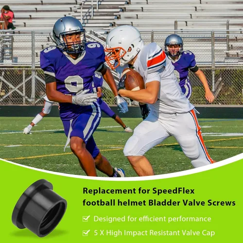 Vista 2 de Tornillos de válvula de vejiga de casco de fútbol para Riddell Speedflex y Speed Icon, 5 piezas de tapón de válvula de tornillo roscado de alto