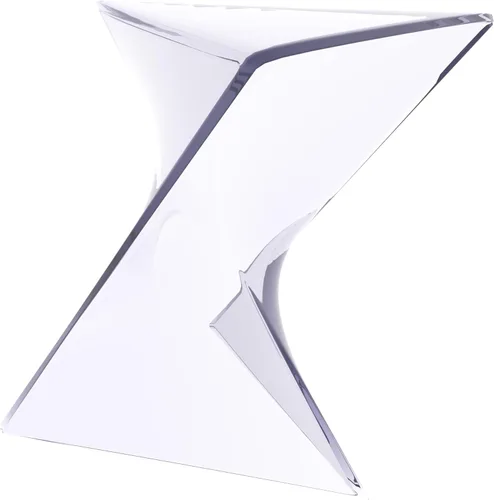 Vista 44 de LeisureMod Randolph - Mesa auxiliar apilable de 15.75 pulgadas, resistente a la intemperie, versátil mesa auxiliar triangular de plástico para sala
