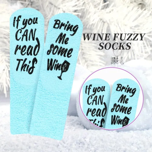 Vista 4 de Funny Fall Fuzzy Socks in Cupcake Packaging Crazy If You Can Read This Comfy Socks Christmas Gifts for Her