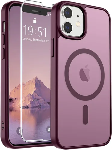 Vista 178 de SUPFINE Funda magnética para iPhone SE 2022 (3ª)/2020 (2ª), iPhone 8 (compatible con MagSafe) (protección contra caídas de grado militar), funda