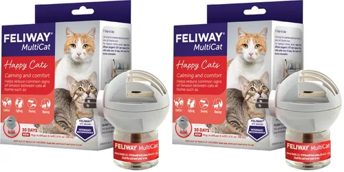 Vista 9 de FELIWAY MultiCat - Kit de iniciación de difusor de feromonas calmante enchufable para gatos de 30 días, 48ml (1.6 fl oz) - Ayuda a reducir