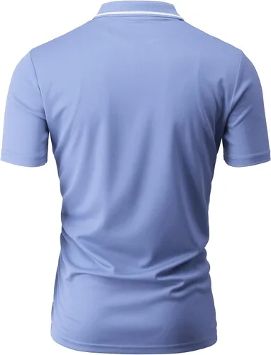 Vista 4 de H2H Polo de manga corta para hombre ligero de varios estilos