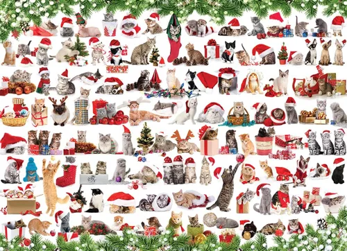 Vista 2 de Gatos navideños