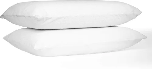 Vista 7 de Fundas de almohada antialérgicas contra la suciedad, protector irritante, funda de algodón de rizo transpirable de alta calidad, 100% impermeable