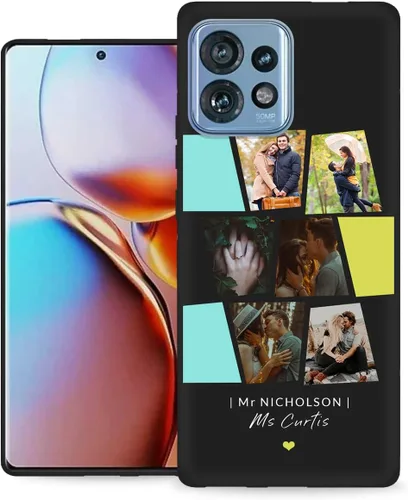 Vista 23 de Funda personalizada para Motorola Edge 2021 con nombre de texto y foto, diseño personalizado Edge2021 para teléfono móvil/smartphone/teléfono móvil
