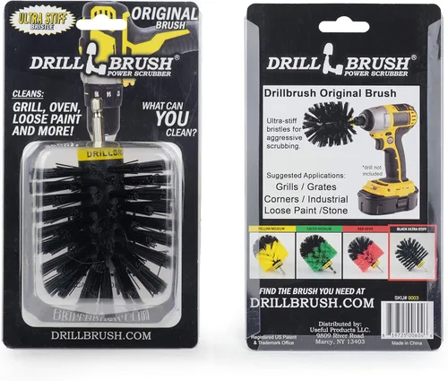 Vista 14 de Drill Brush Fregador eléctrico para taladro inalámbrico Multiuso Medio amarillo