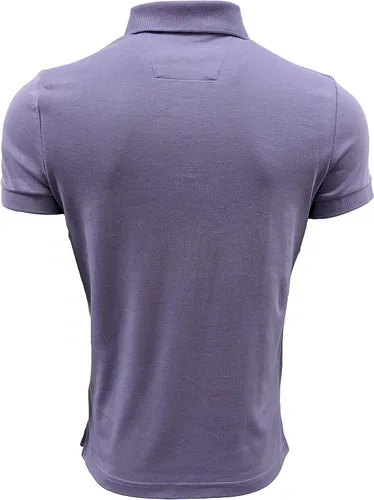 Vista 2 de Nautica Polo de algodón suave liso de manga corta para hombre