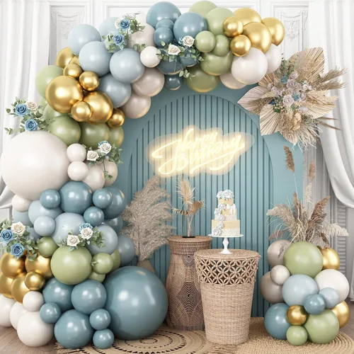 Vista 8 de Kit de arco de globos de Halloween con globos de estrella de explosión de calabaza de aluminio, kit de guirnalda de globos negros, naranjas y beige