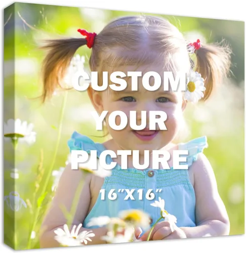 Vista 41 de YYYYHPP Impresiones en lienzo con tus fotos, arte de pared personalizado de foto a lienzo, impresión en lienzo para boda, familia, bebé, mascotas