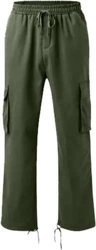Vista 2 de Pantalones deportivos para hombre, pantalones deportivos sueltos y delgados, de seda de hielo al aire libre, correr, fitness, yoga, ocio