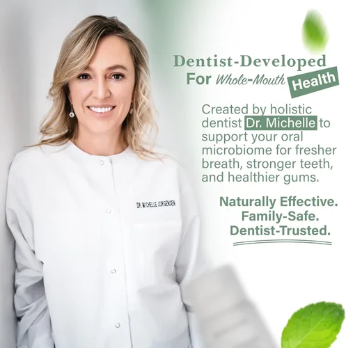 Vista 5 de Pasta de dientes hidroxiapatita - Fórmula remineralizante sin flúor con PROtektin - Apoya la fuerza del esmalte, microbioma oral y salud