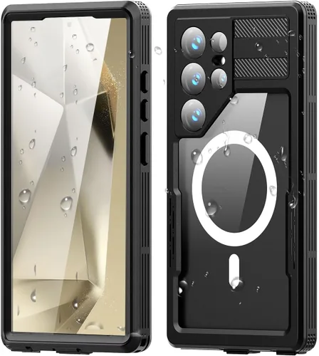 Vista 13 de AICase para Samsung Galaxy S24 Funda impermeable transparente con protector de pantalla incorporado, a prueba de nieve, polvo, golpes, certificación
