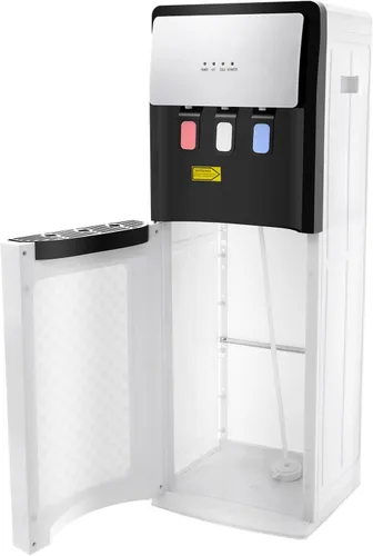 Vista 9 de Dispensador de agua, dispensador de agua de carga inferior 110 V, 90 W/500 W, con 3 salidas de agua, parte inferior antideslizante, caja