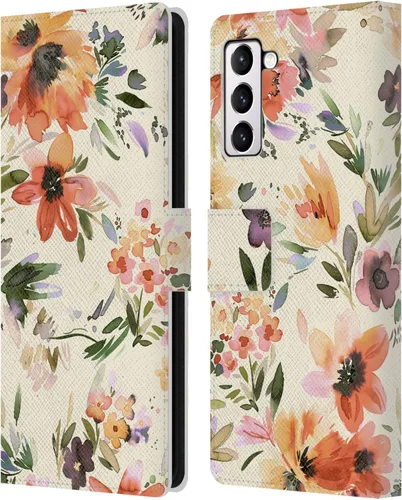 Vista 250 de Head Case Designs Officially Licensed Ninola Butterfly Nature Spring Floral Leather Wallet Case Compatible with Samsung Galaxy A07 4G