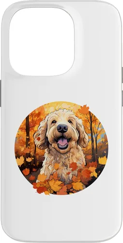 Vista 17 de Goldendoodle Autumn Funny Dog Fall Case for iPhone 17