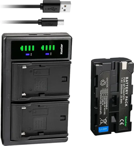 Vista 8 de Kastar NP-F580 LTD2 USB Battery Charger Replacement for L Series NP-F530 NP-F550 NP-F570 NP-F750 NP-F770 NP-F930 NP-F950 NP-F960 NP-F970 NP-F980