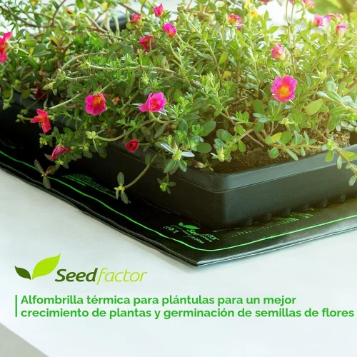 Vista 3 de MET - Tapete térmico para semillero certificado, factor de semillas, resistente al agua, duradero, tapete térmico de estación de germinación