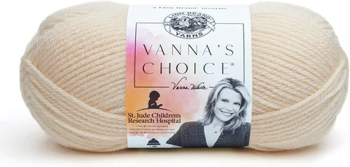 Vista 21 de Lion Brand Yarn (1 madeja) Hilo Vanna's Choice, mármol gris