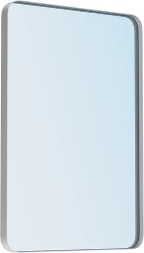 Vista 8 de VocalStar - Espejo de baño con marco de metal negro para pared, espejo de tocador de baño redondo rectangular mate de 16 x 24 pulgadas con marco
