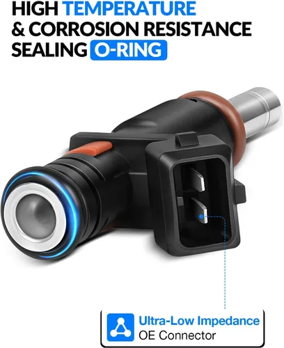 Vista 4 de Inyectores de combustible mejorados 7531634 aptos para: BMW 125I, 128I, 323I, 325I, 325XI, 328I, 328XI, 330CI, 330I, 330XI, 525I, 525XI, 528I