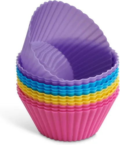 Vista 6 de Mrs. Anderson's Baking Tazas de silicona para muffins Marrón