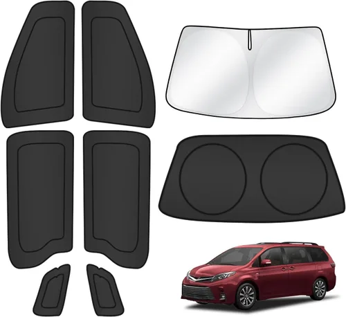Vista 20 de T TGBROS Parasol para parabrisas para BMW X1 F48 2016 2017 2018 2019 2020 2021 2022 para ventana de automóvil, con bloqueo UV grueso y opaca