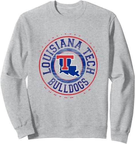 Vista 3 de Sudadera con licencia oficial de Louisiana Tech Bulldogs con logotipo de Showtime, Negro